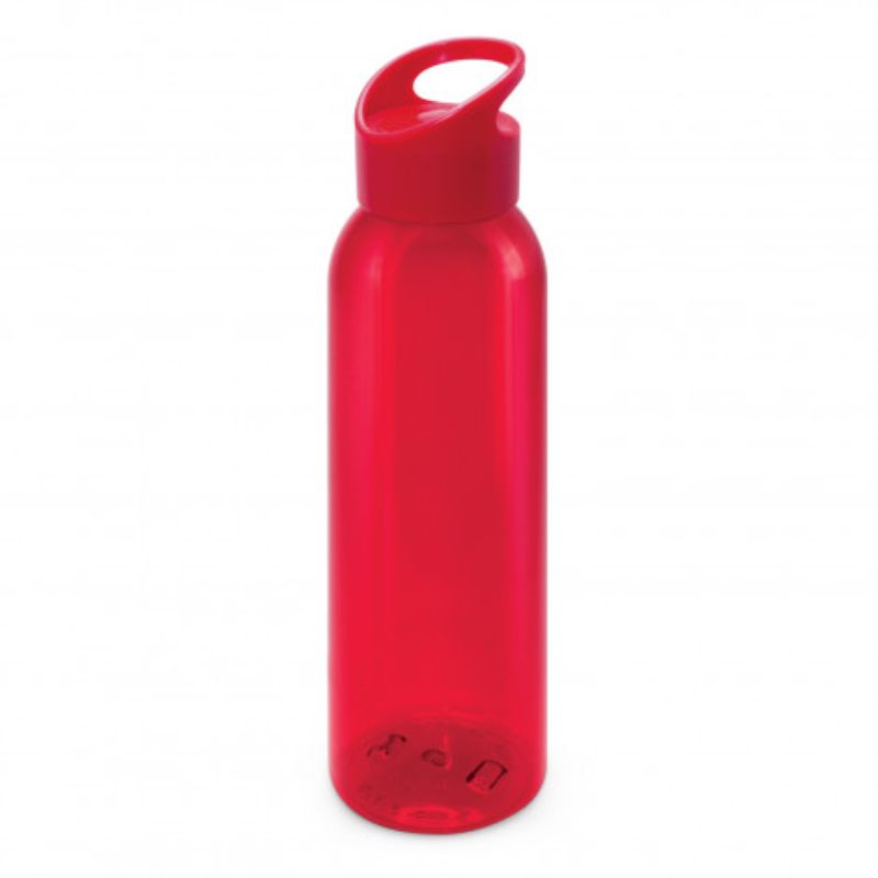 Set of 6 Eclipse Red 700ml Tritan bottles with screw-on lids and carry handles, perfect for stylish hydration on the go.