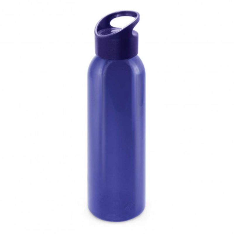 Set of 6 Eclipse Dark Blue 700ml bottles, made from Tritan, featuring a secure lid and carry handle for stylish hydration.