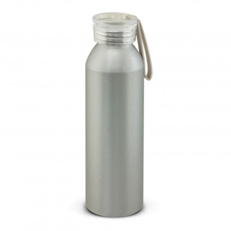 Set of 6 matt silver 600ml Hydro Bottles, lightweight, BPA-free, with soft-touch handle and secure lid. Ideal for hydration on-the-go.