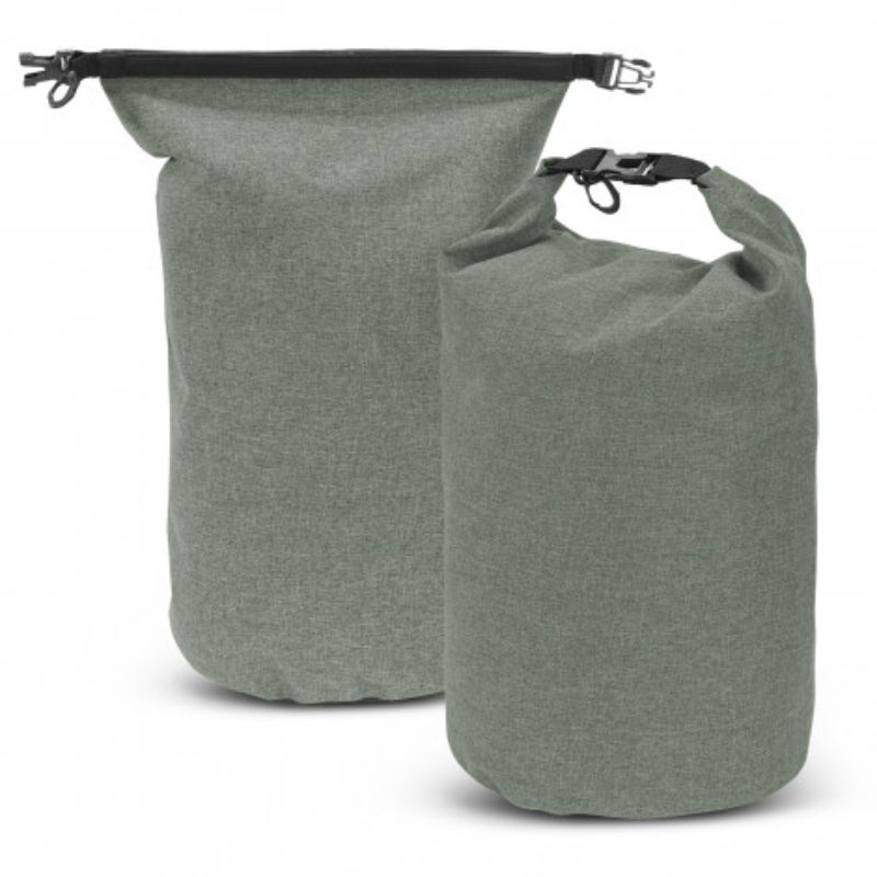 Light grey Nautica 10L dry bag set of 3, waterproof storage for outdoor adventure, crafted from durable 300D polyester.