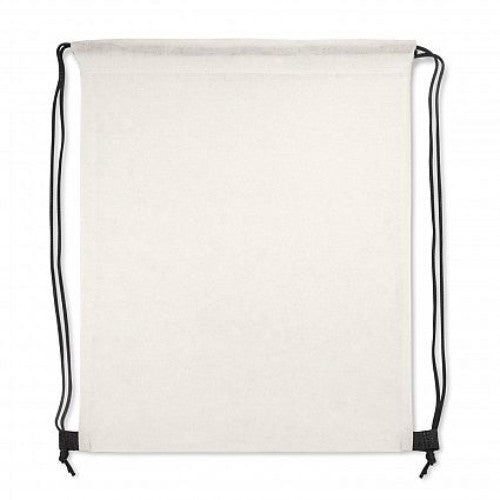 Set of 30 eco-friendly white drawstring backpacks, made from durable 80gsm non-woven material, perfect for events and giveaways.