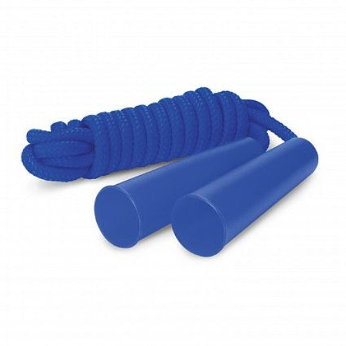 Set of 20 vibrant Royal Blue Jive Skipping Ropes with durable 2.6m braided rope and comfortable handles for all ages.