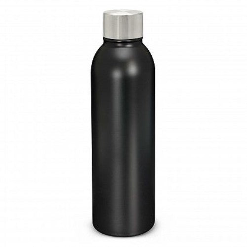 Orion Vacuum Bottle in Matt Black, 500ml, double wall insulated, keeps drinks hot/cold, stylish and eco-friendly design.