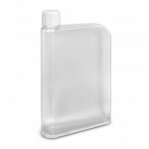 Set of 12 white futuristic water bottles shaped like notebooks, 400ml capacity, shatterproof, BPA-free, and eco-friendly.