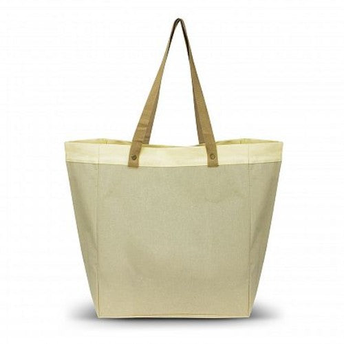 Set of 3 eco-friendly natural tote bags with long handles, durable rivets, and ample space for shopping or beach essentials.