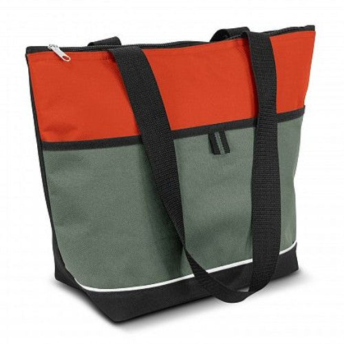 Set of 3 vibrant orange cooler bags, 13L each, with waterproof liners and spacious design for fresh meals on the go.