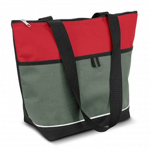 Vibrant red cooler bag set of 3 with PE foam insulation, waterproof liner, and ample space for lunches and drinks.