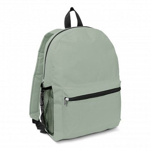 Grey Scholar Backpacks - Set of 3, durable with zippered closures, padded straps, and pockets for essentials. Perfect for students.