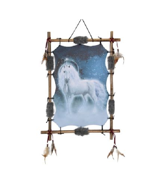 Enchanting unicorn canvas print by Lisa Parker, sized 56x14cm, perfect for adding whimsy to any room.