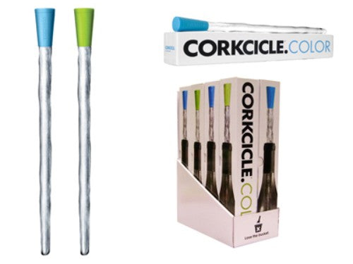 Vibrant Corkcicle Coloured water bottle with freeze gel, BPA-free, 30cm long, perfect for stylish hydration on the go.