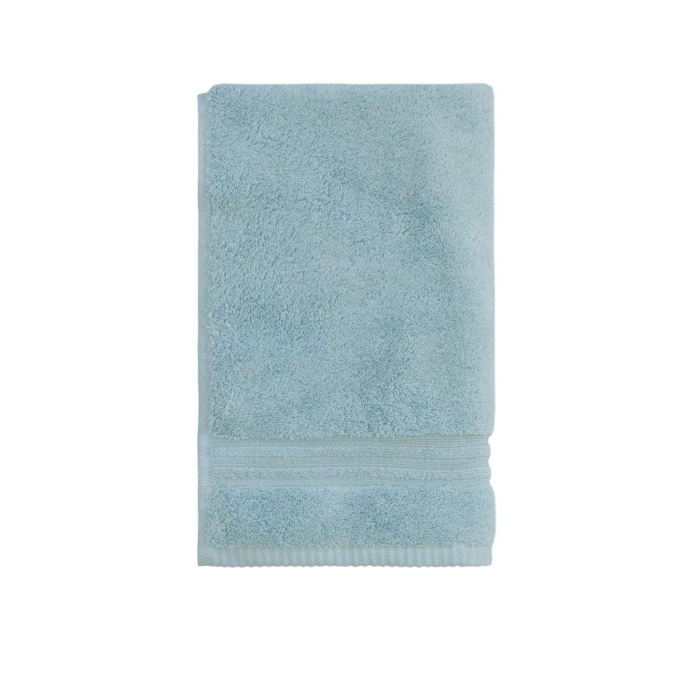 Soft blue guest towel made of 100% Egyptian cotton, measuring 400 x 650mm, luxuriously crafted in Turkey.