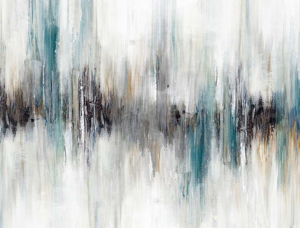Stunning aqua movement canvas print, 60x80cm, adds vibrant color and character to any space.
