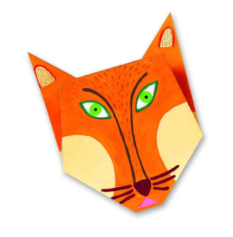 Colorful Djeco Origami Set featuring six animal designs, fostering creativity and fine motor skills for kids ages 6 and up.