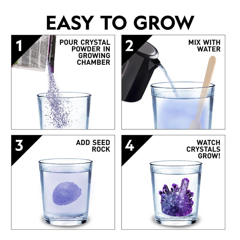 Light Up Crystal Growing Kit - National Geographic - National Geographic