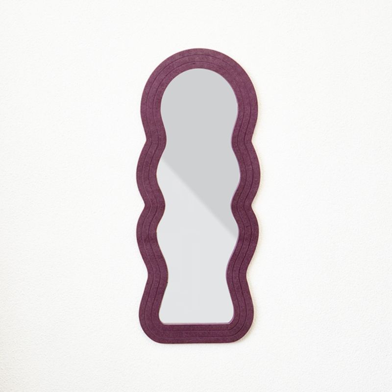 Arch Mirror - Wavey Purple (71cm)