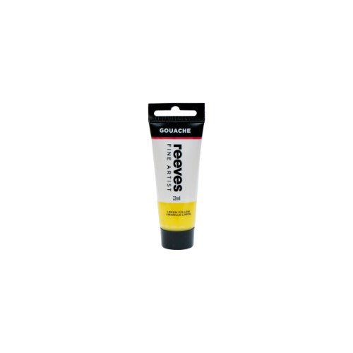 Bright Lemon Yellow gouache in a 22ml tube, ideal for artists and designers, offers vibrant color and smooth application.