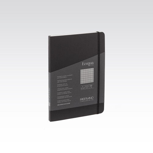Fabriano Ecoqua Plus Stitch Notebook 90gsm Graph 5mm Black