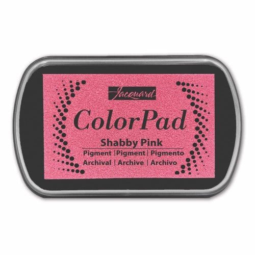 Jacquard Colorpad Pigment in Shabby Pink, ideal for artists with its rich color, slow-drying formula, and archival quality.