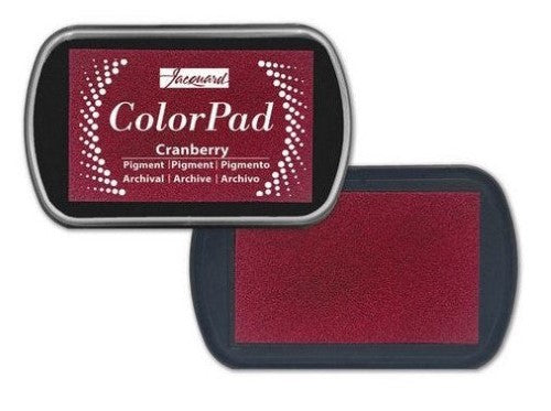 Vibrant Jacquard ColorPad Pigment in Cranberry, perfect for artists with slow-drying, archival quality for detailed artworks.