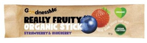 Fruit Stick Strawberry Blueberry 15G - Goodness Me - 8PC