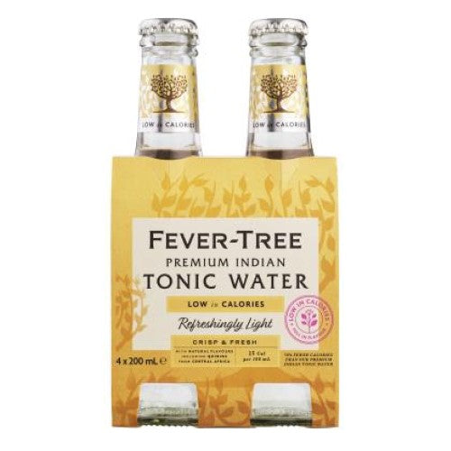 Drink Tonic Water Premium Indian Light 200ml - Fever Tree - 6X4PC