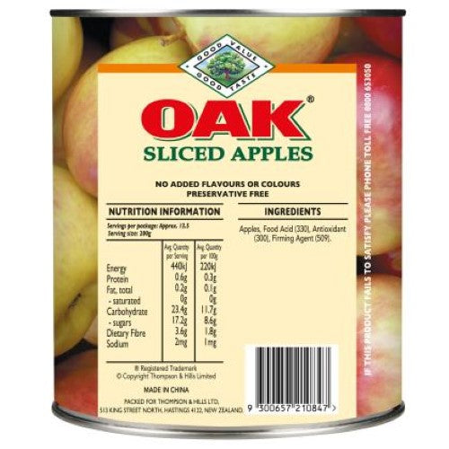 Apples Sliced Solidpak (21084) - Oak - 3KG