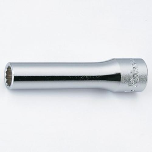 Koken 2305M 12pt Deep Socket 1/4"Dr 12mm, crafted from durable chrome moly steel for precise automotive and mechanical tasks.