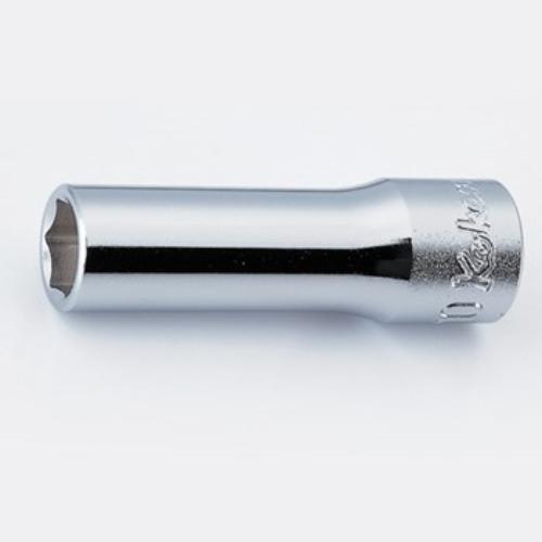 Koken 3300M 6pt Deep Socket 3/8"Dr 16mm, a durable chrome moly tool for high torque automotive tasks, crafted in Japan.