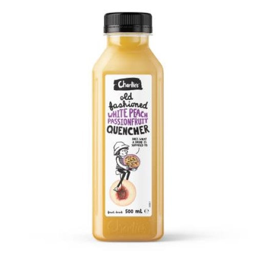 Quencher Peach Passionfruit - Charlies - 12X500ML