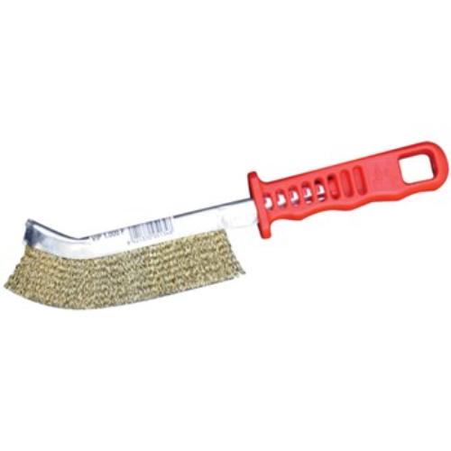 Durable Jaz Universal Hand Brush, 255mm x 16mm, coated steel, designed for efficient cleaning of grills and tight spaces.