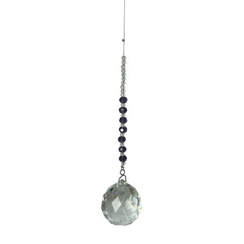 Purple Diamond Bead Aurora Ball, a stunning bead with a vibrant purple hue, perfect for elegant jewelry designs.