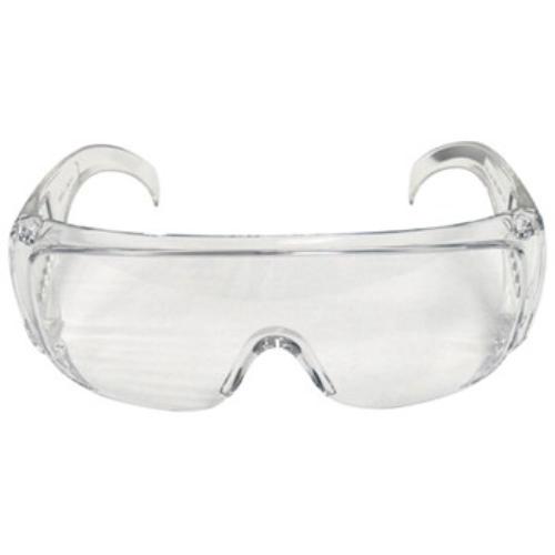 AmPro Safety Glasses with a one-piece scratch-resistant lens, side vents, and compliance with safety standards for eye protection.