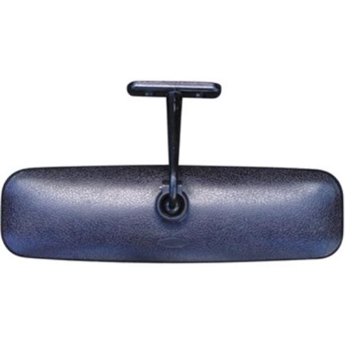 Universal screw-on convex rearview mirror, 212x62mm, enhances visibility and safety in vehicles of all makes and models.