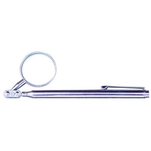 AmPro Round Telescopic Mirror with 32mm diameter, extendable from 120mm to 490mm, ideal for inspecting tight spaces.