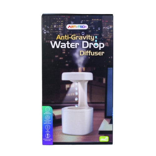 Water Drop Diffuser - Anti Gravity, 21.1cm tall, creates floating water effects while diffusing calming lavender aroma.