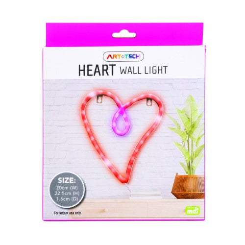 LED Wall Light - Heart (22.5cm)