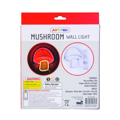 LED Wall Light - Mushroom (21cm)