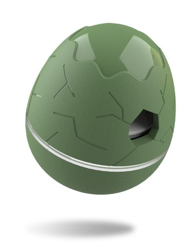 Cheerble Wicked Egg Interactive Treat Dispensing Pet Toy - Flipside (Olive Green