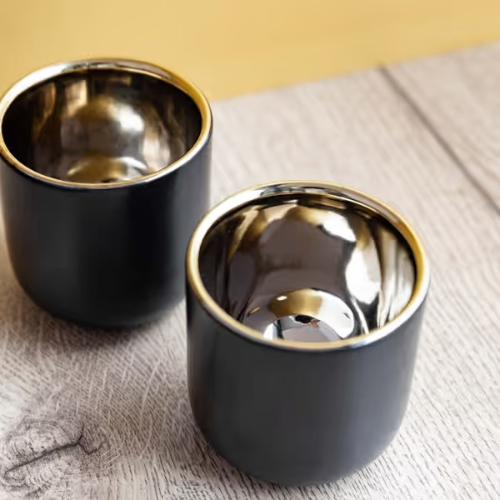 La Cafetiere Double Walled Ceramic Cups 70ml Set/2