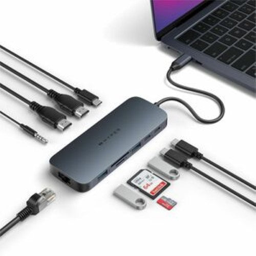 Memory Card Reader - Targus HyperDrive EcoSmart Gen2 Dual HDMI USB-C (Midnight B