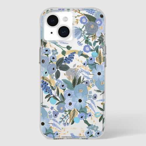 Smartphone Case - CaseMate iPhone 15 Rifle Paper Co. (Garden Party Blue)
