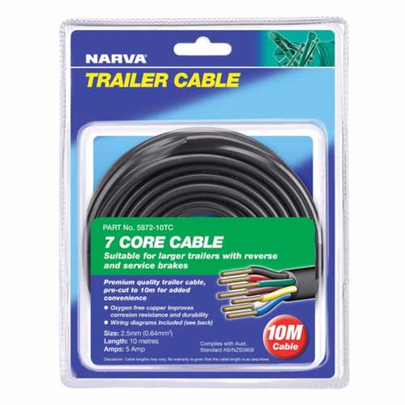 Narva - Cable 7 Core 2.5mm 12amp 10m