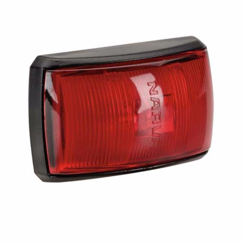 Red LED marker light designed for 9-33V applications, ideal for enhancing vehicle visibility.