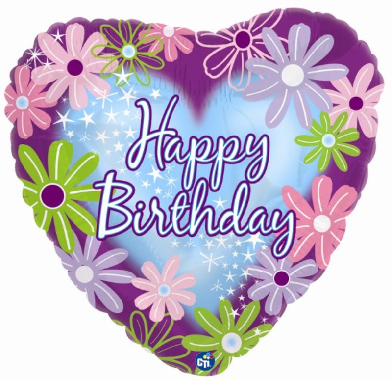 Colorful 18-inch Superloon Balloon with twinkle stars design, perfect for adding festive charm to birthday celebrations.