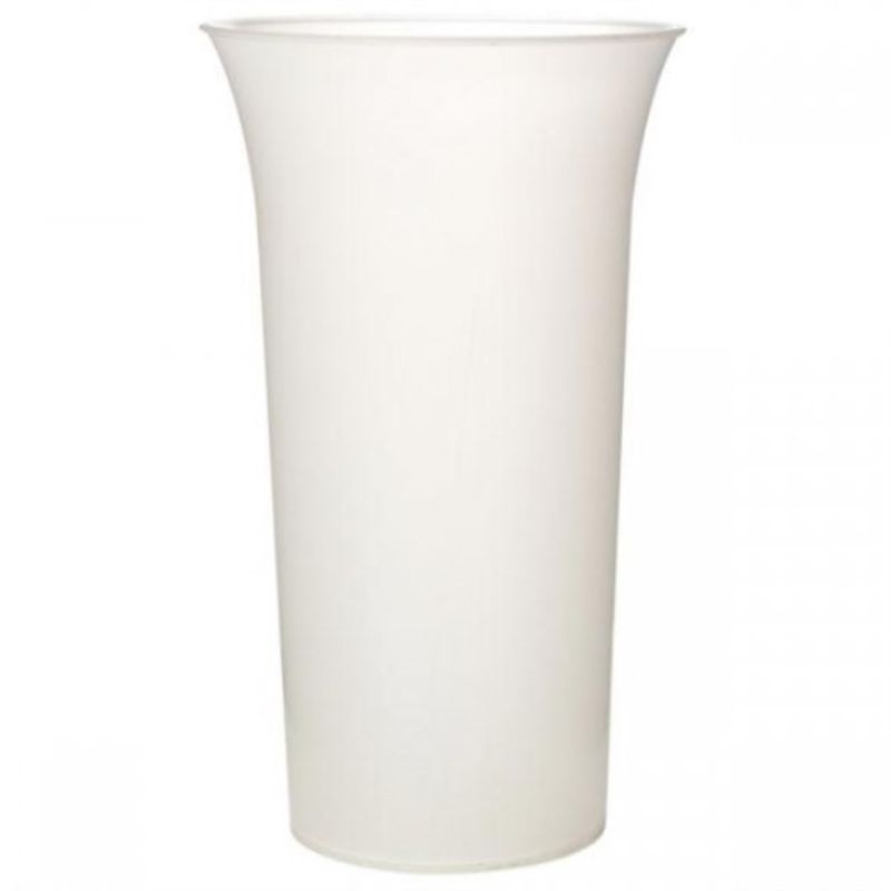 Clear glass display vase, 30cm tall and 17cm wide, perfect for showcasing flowers and enhancing home decor elegance.