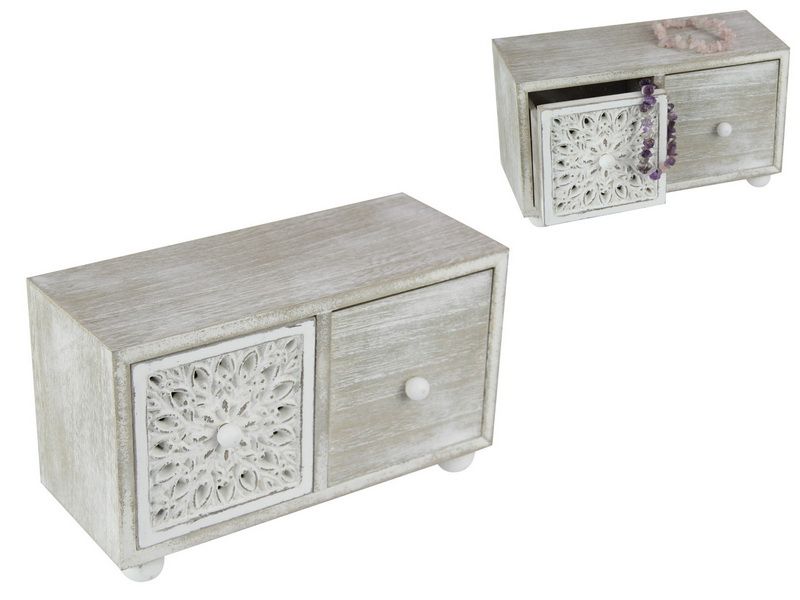 Elegant filigree drawer dividers (set of 2) for stylishly organizing items in home, office, or craft spaces.