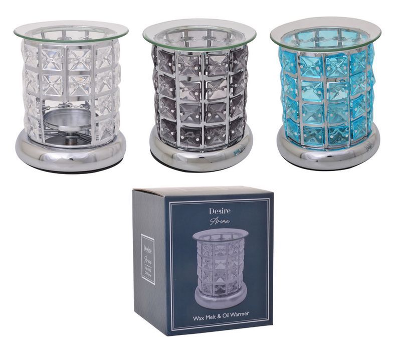 Wax/Oil Warmer - Aroma Crystal 14cm (Set of 6 Assorted)