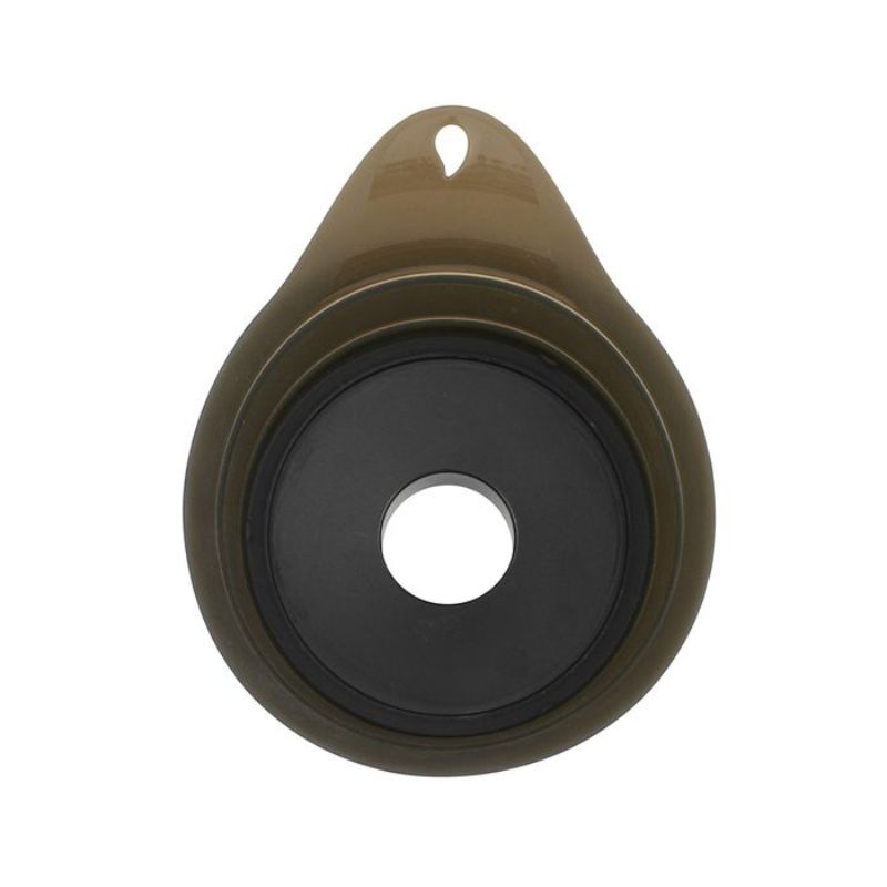 Mastrad Charcoal Filtering Funnel (13cm) with removable sieve, ideal for jam, mousse, and wine; foldable for easy storage.