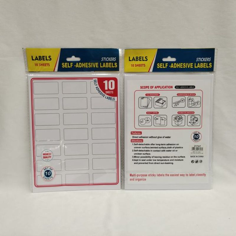 Versatile label stickers, 2.5 x 4.7CM, 120 total for organizing, crafting, and personal use, easy to write and smudge-proof.