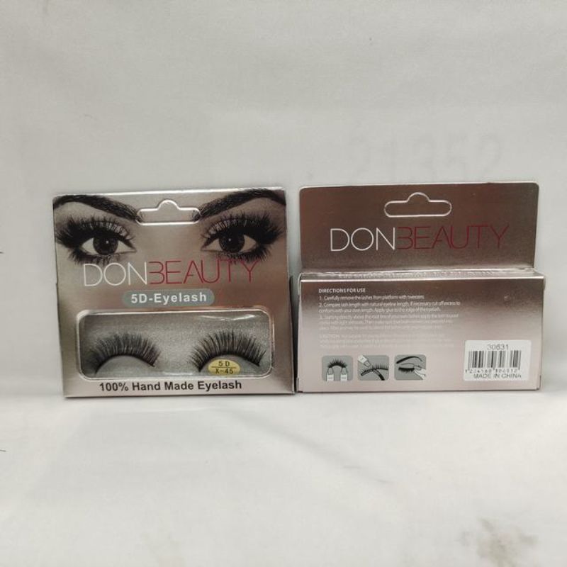 Luxurious X45 false eyelashes in 12 packs, lightweight and versatile for a natural or dramatic look. Perfect for all occasions.